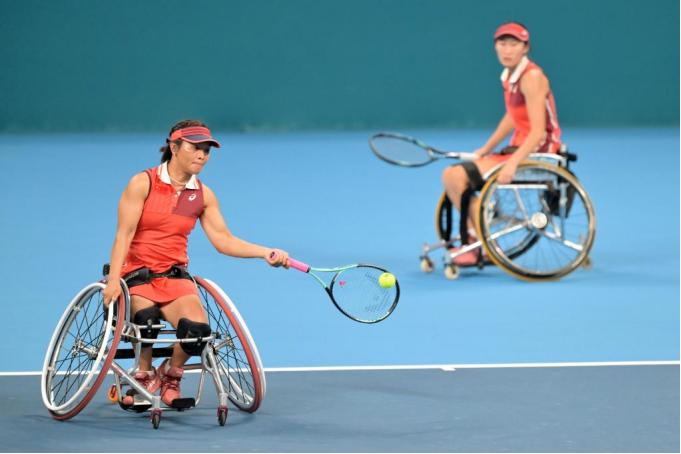 中国女子轮椅网球组合成功晋级女双决赛
